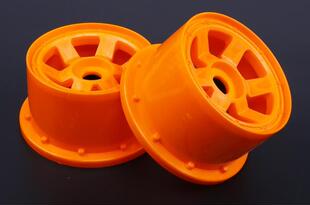 baja 5B轮胎后轮六辐尼龙轮毂2只装金属结合槽若凡KM汽油遥控车