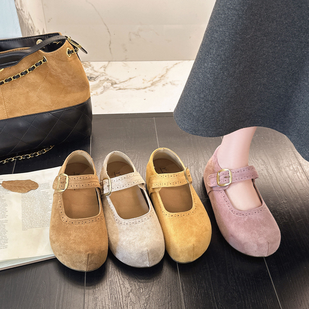 5CM增高厚底玛丽珍鞋2026春季新款圆头百搭配裙子仙女风博肯单鞋,女鞋,勃肯鞋/软木鞋,淘宝优惠券,粉丝福利购,淘宝优惠卷