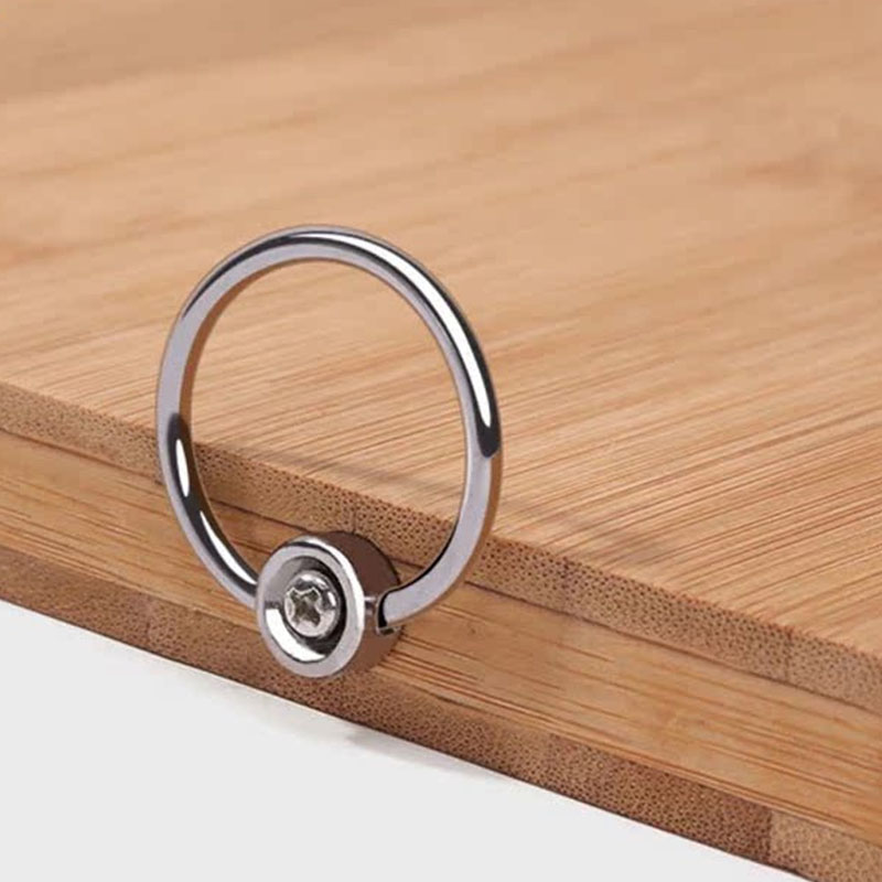 实心圆环形拉手单孔金属华媛简约