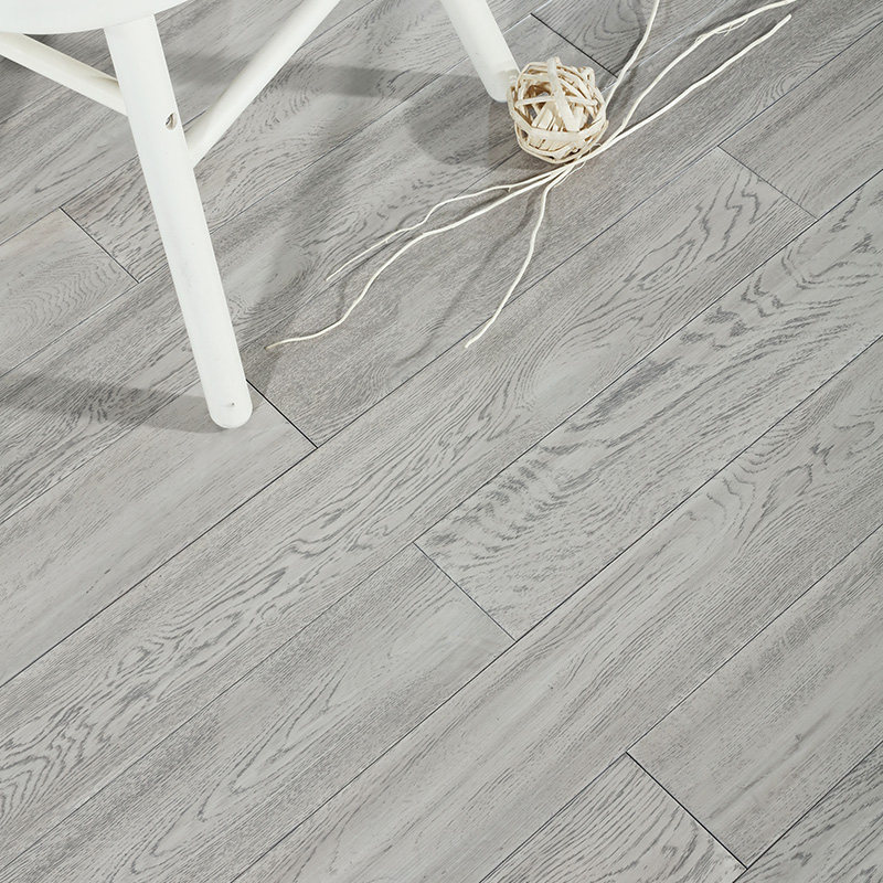 橡木纯实木地板 原木全实木锁扣地热地板 灰橡简约素色厂家直销