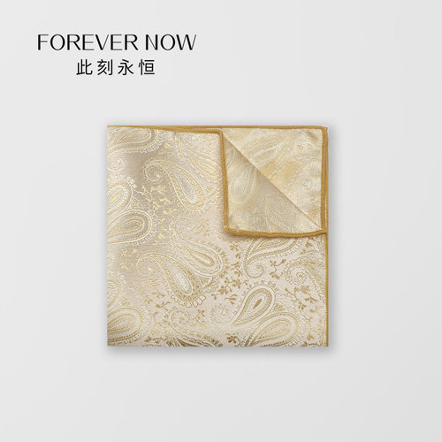 香槟色结婚口袋巾正装商务