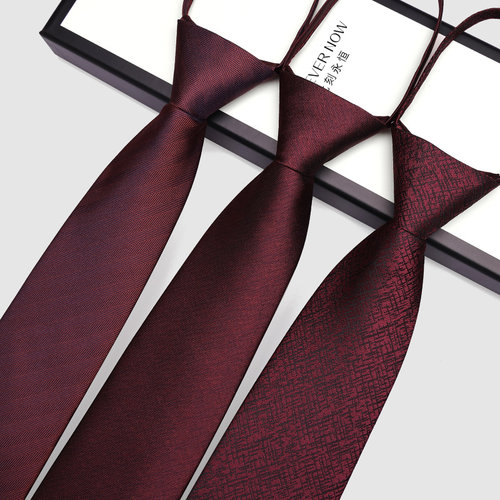 此刻永恒拉链式婚礼商务免打领带