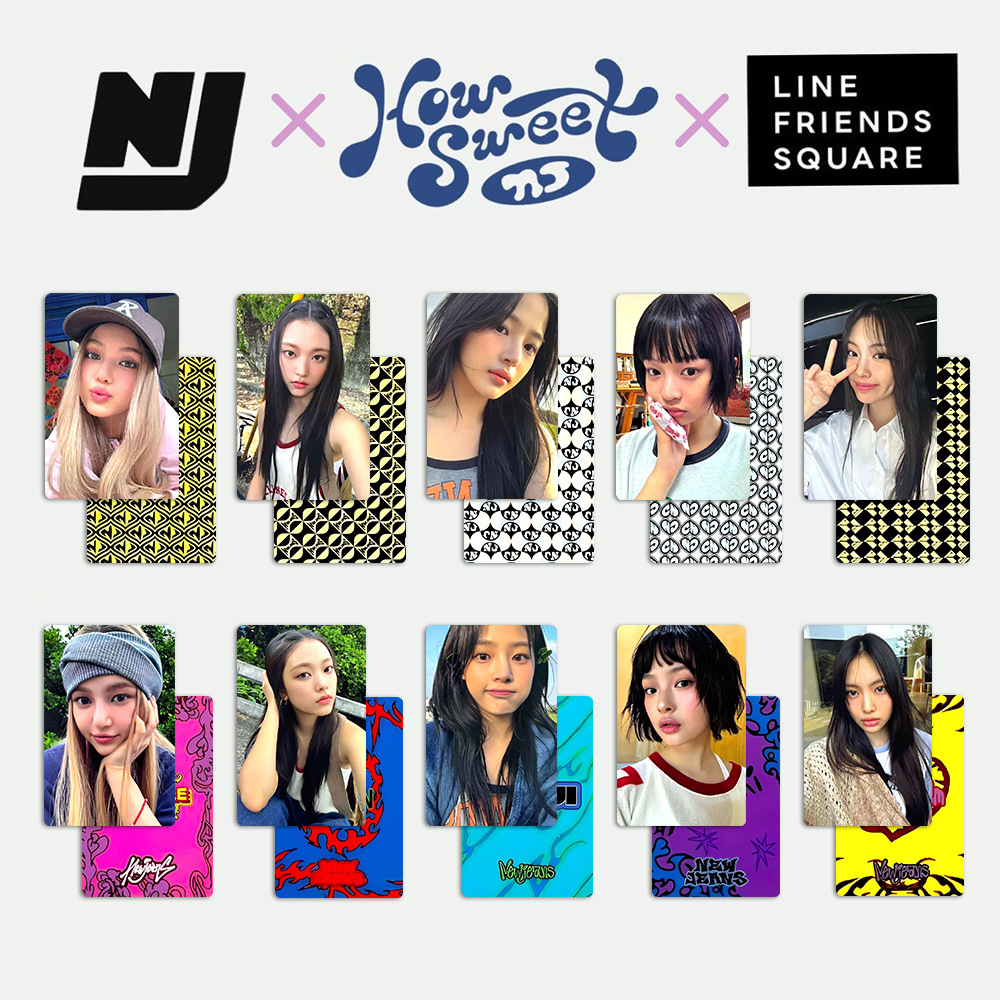 NJ组合小卡How Sweet Line Friends Photocard随机卡新牛仔Pop