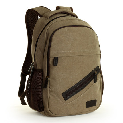 韩版潮流男包 双肩包学院帆布包 休闲电脑包旅行包背包中学生书包