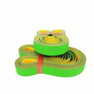 接驳黄绿尼龙片基带打孔剥漆机平皮带1.5 3 4 30工业皮带2*28*750