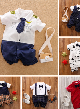 Baby Kids Boy Clothes Rompers Formal Wear One Piece Jumpsuit