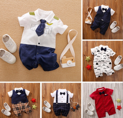 Baby Kids Boy Clothes Rompers Formal Wear One Piece Jumpsuit