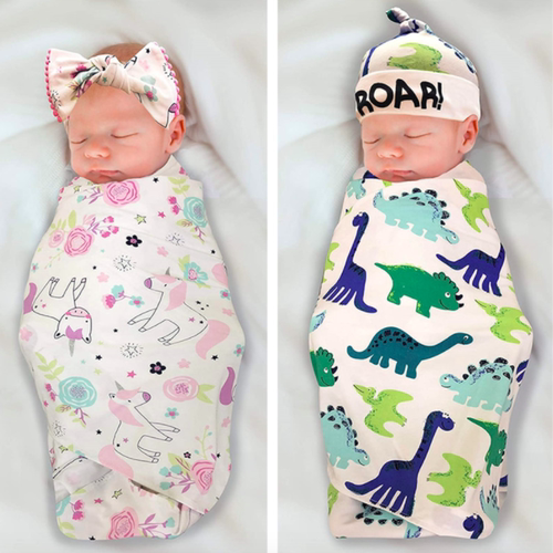 Baby Swaddle Blanket Soft Sleeping Wrap Blankets 0-3M