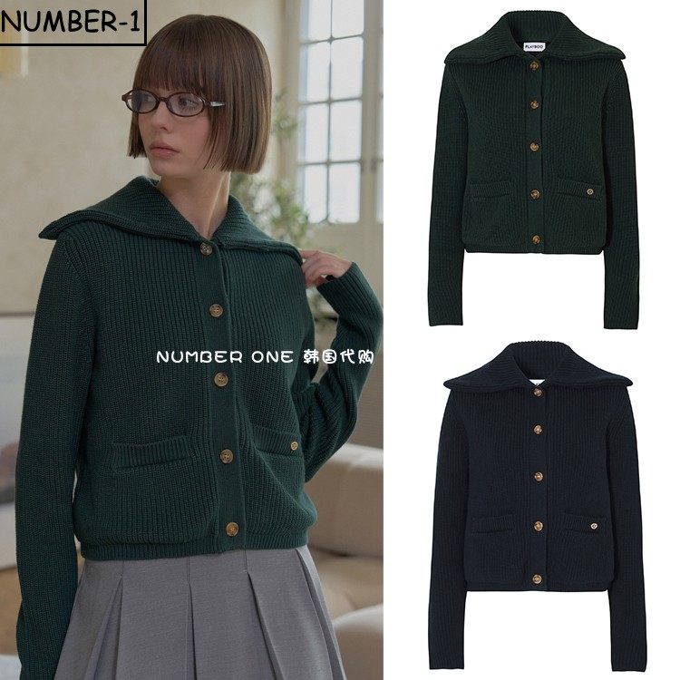 过季折扣韩国代购PLAYBOO高尔夫球服女冬加厚保暖学院风针织外套,运动服/休闲服装,高尔夫球服,淘宝优惠券,粉丝福利购,淘宝优惠卷