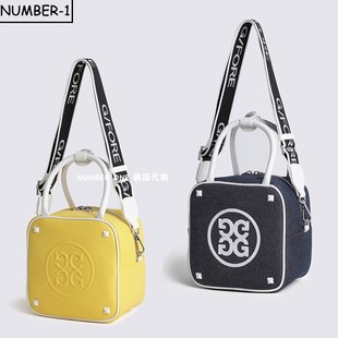 韩国代购GFORE高尔夫球包26年女款经典logo大容量斜挎手拎小方包