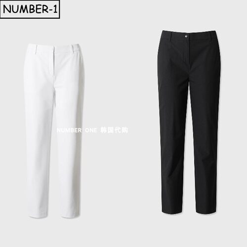 韩国代购waac高尔夫球服26年女夏纯色徽标侧口袋凉感运动裤休闲裤