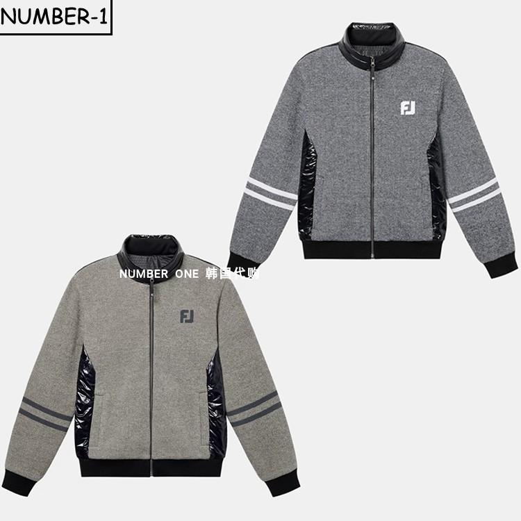 韩国代购FJ高尔夫球服25年男款冬季加厚保暖休闲运动外套