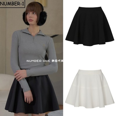 过季折扣韩国代购PLAYBOO高尔夫球服女冬季纯色百搭户外半身短裙