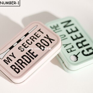 韩国代购UNPLUG高尔夫配饰23年男女个性时尚球tee球钉收纳盒铁盒