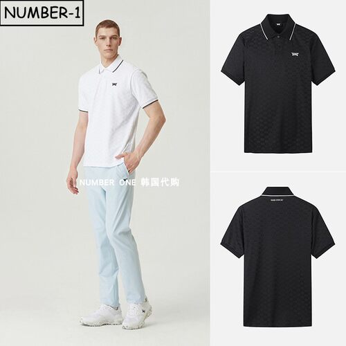 韩国代购pxg高尔夫球服26年男夏季防紫外线吸湿速干短袖T恤polo衫