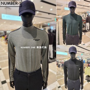 拉绒上衣 bunny高尔夫球服25年男冬徽标小高领长袖 韩国代购 master