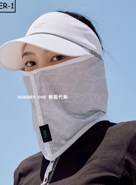 韩国代购AND GOLF高尔夫配饰25年男女四季透气轻薄防晒户外大面罩
