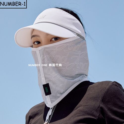 韩国代购AND GOLF高尔夫配饰25年男女四季透气轻薄防晒户外大面罩