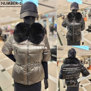 可拆卸毛绒领鹅绒上衣 bunny高尔夫球服25年女冬季 韩国代购 master