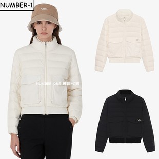 纯色加厚保暖轻质拉链外套 冬季 韩国代购 APC高尔夫球服25年女款