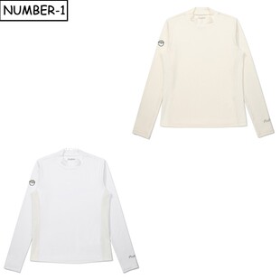 韩国代购malbon高尔夫球服26年女春徽标图案小高领长袖打底衫上衣