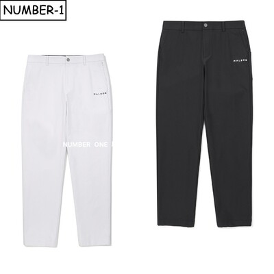 韩国代购malbon高尔夫球服26年男春纯色徽标侧拉链口袋运动裤长裤