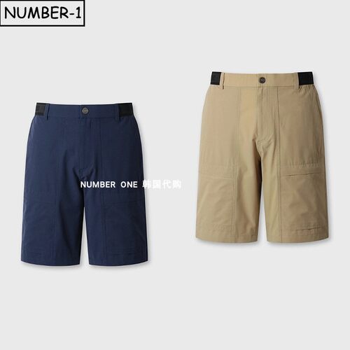 韩国代购waac高尔夫球服26年男秋纯色徽标侧口袋透气运动裤半身裤
