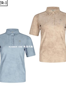 韩国代购amazingcre高尔夫球服26年女款春季吸汗透气柔软短袖polo