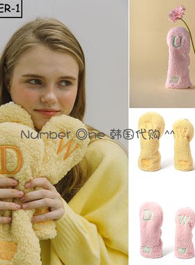 韩国代购dimple高尔夫杆套22年女golf用品小鸡腿球道木一号木套装