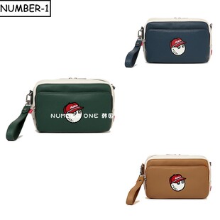 韩国代购malbon高尔夫球包25年女春夏季徽标图案拉链手拿包单肩包