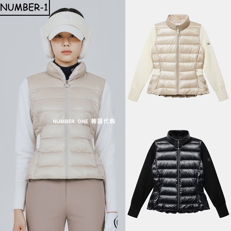 韩国代购FJ高尔夫球服25年女款加厚保暖防风轻质户外运动长袖外套