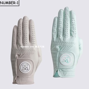 韩国代购GFORE高尔夫手套26年男女透气柔软舒适运动五指手套