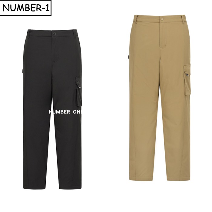 韩国代购pearly gates高尔夫球服25年男冬季徽标侧口袋衬垫工装裤