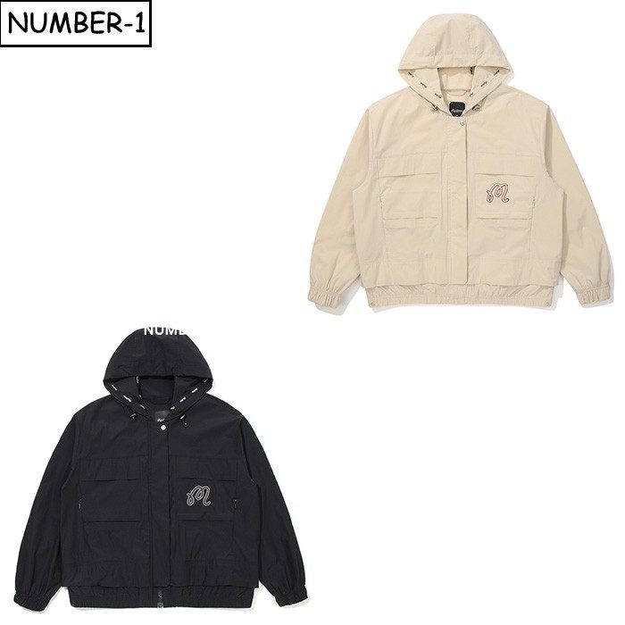 韩国代购malbon高尔夫球服25年女秋徽标拉链口袋连帽长袖夹克外套