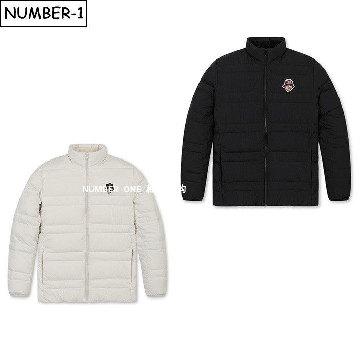 韩国代购golden bear高尔夫球服25年男冬拉链口袋小高领防风上衣