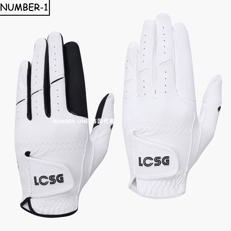 韩国代购LE COQ高尔夫手套25年男款时尚柔软透气百搭运动五指手套