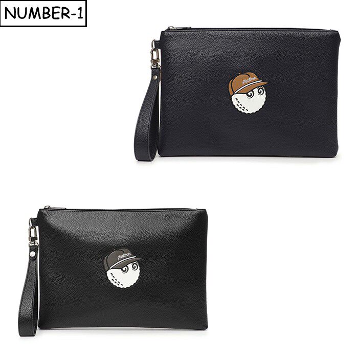 韩国代购malbon高尔夫球包26年男春徽标图案拉链手拿包拎包便携包