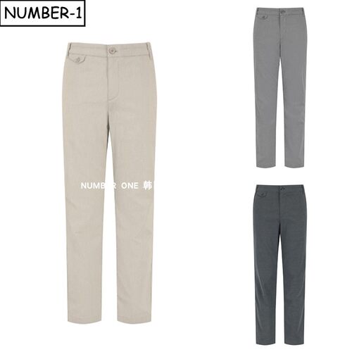 韩国代购pearly gates高尔夫球服26年男夏季纯色徽标侧口袋运动裤