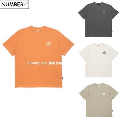 韩国代购malbon高尔夫球服26年男女夏季纯色徽标图案圆领短袖T恤