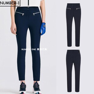 韩国代购 夏季 弹力舒适轻质透气运动长裤 GFORE高尔夫球服26年女款