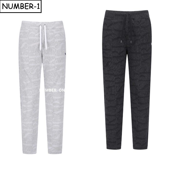 韩国代购pearly gates高尔夫球服26年男春季徽标提花侧口袋慢跑裤