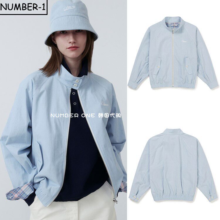韩国代购CLOVE高尔夫球服25年女款春季纯色时尚休闲户外夹克外套