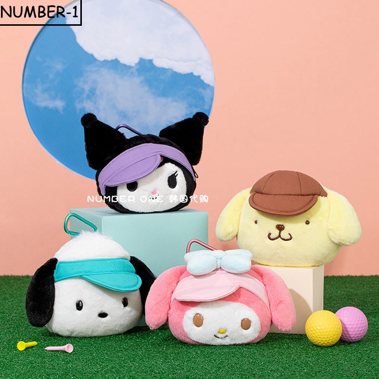 韩国代购ins高尔夫球包23年新款男女卡通玩偶挂钩mini小球包球袋