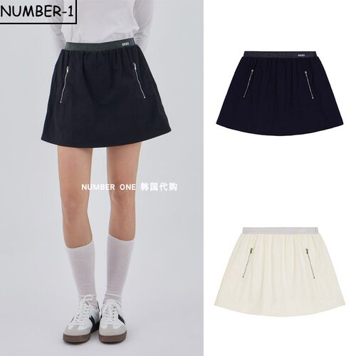 韩国代购GOXO高尔夫球服26年女款秋季时尚纯色轻质户外运动半身裙