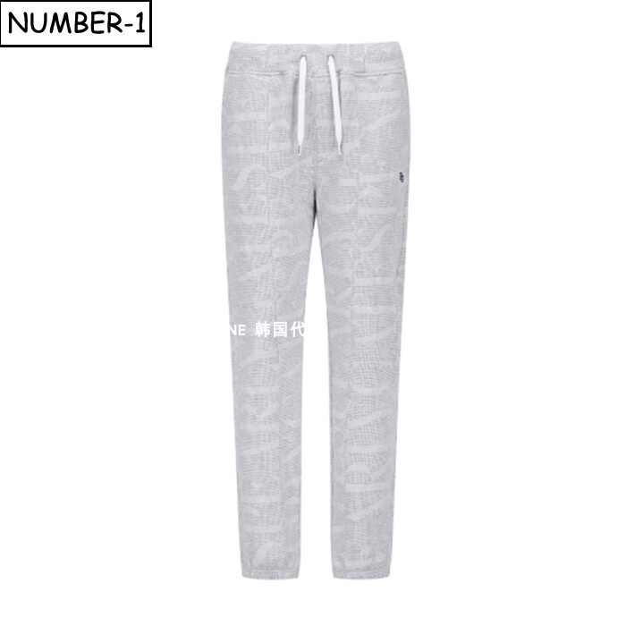 韩国代购pearly gates高尔夫球服26年女春季徽标提花侧口袋慢跑裤