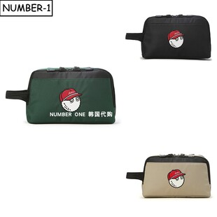 韩国代购malbon高尔夫球包26年男女春徽标图案拉链手拿包便携拎包