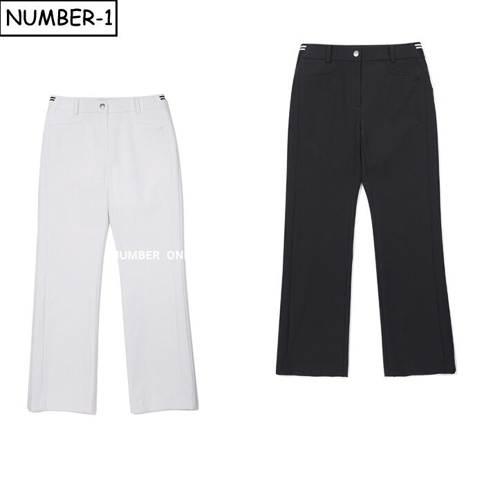 韩国代购malbon高尔夫球服26年女春纯色徽标口袋运动裤休闲裤长裤