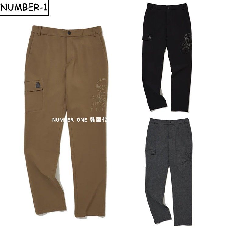 韩国代购MARK LONA高尔夫球服25年男冬纯色保暖加厚户外运动长裤