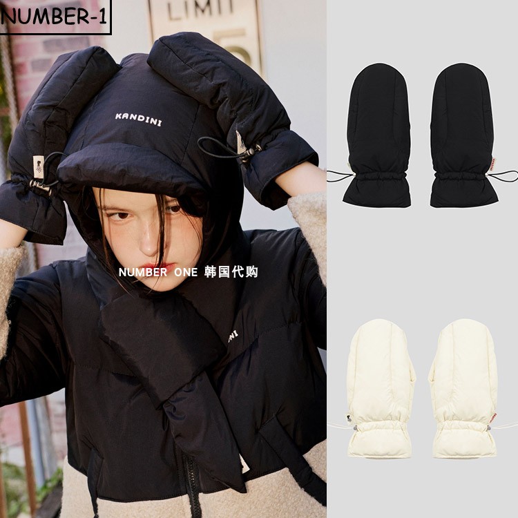 韩国代购kandini高尔夫手套25年女款冬季保暖防风柔软全指手套