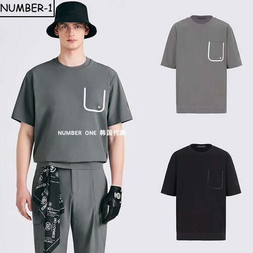 韩国代购GFORE高尔夫球服26年男款夏季简约透气轻质圆领半袖上衣